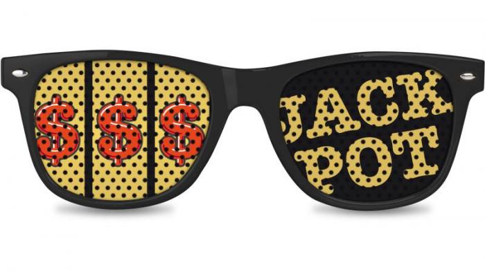 lunettes jackpot dollars $$$